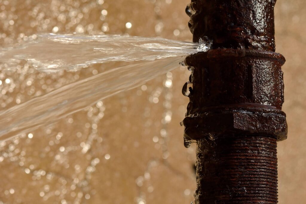 leaking pipe